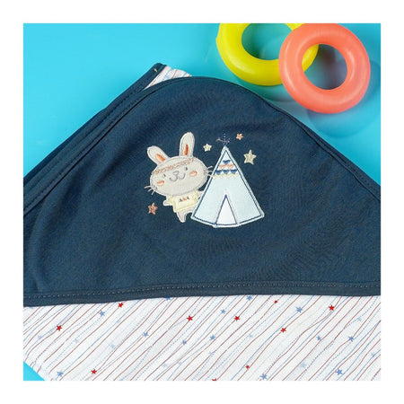 TG Kids Center Baby Roll Wrapping Sheet, Sky Blue Polar White - Image 3