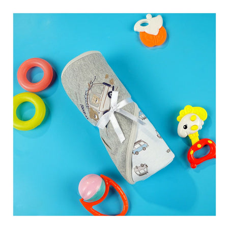 TG Kids Center Baby Roll Wrapping Sheet, Dark Gray White Travel Ven - Main Image