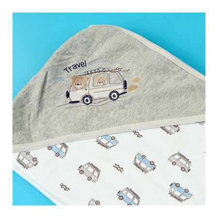 TG Kids Center Baby Roll Wrapping Sheet, Dark Gray White Travel Ven - Image 3