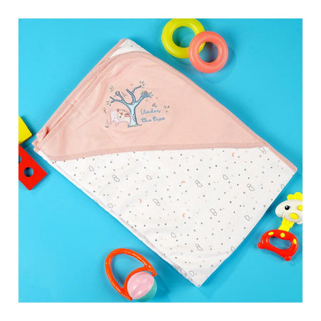 TG Kids Center Baby Roll Wrapping Sheet, Tea Pink White Under The Tree - Image 2