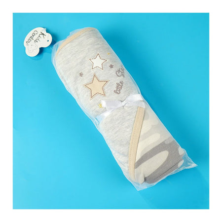 TG Kids Center Baby Roll Wrapping Sheet, Gray Commando Stars - Main Image