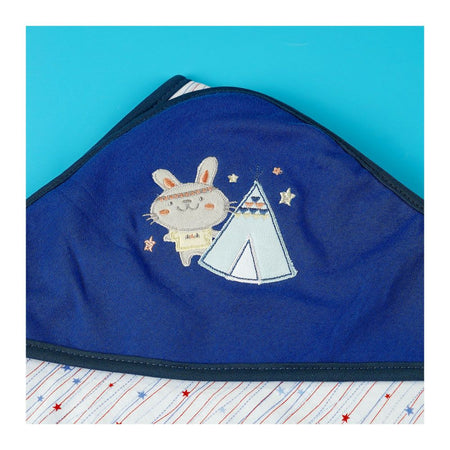 TG Kids Center Baby Roll Wrapping Sheet, Blue And White Stars - Image 3