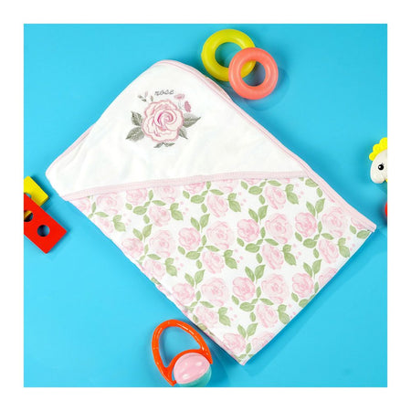 TG Kids Center Baby Roll Wrapping Sheet, White Pine Rose - Image 2