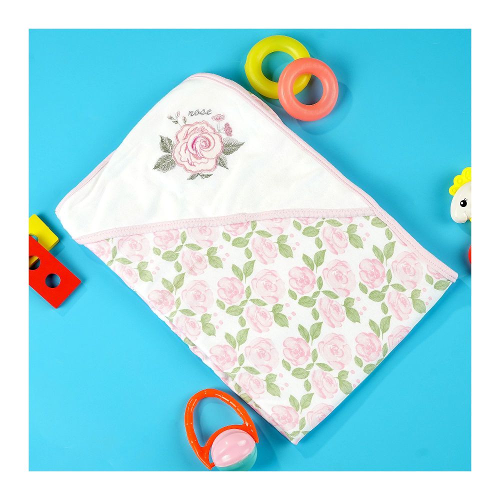 TG Kids Center Baby Roll Wrapping Sheet, White Pine Rose - Image 2