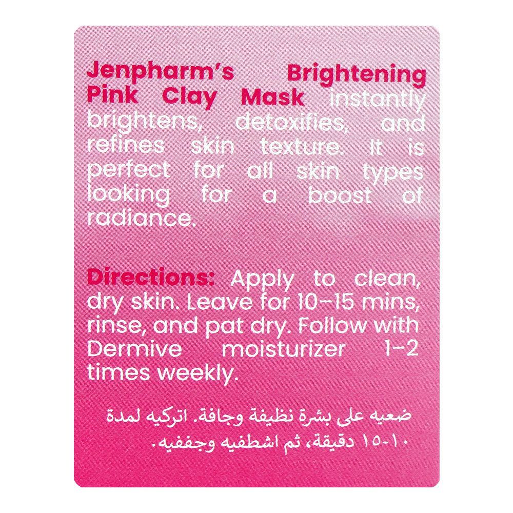 Jen Pharm Brightening Pink Clay Mask, Ascorbic Acid, Aloe Vera, For All Types Of Skin, 40g - Image 8