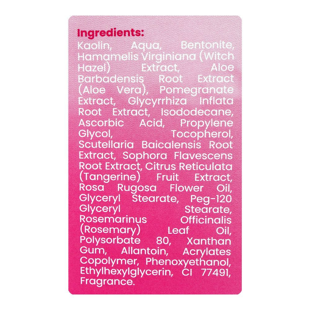 Jen Pharm Brightening Pink Clay Mask, Ascorbic Acid, Aloe Vera, For All Types Of Skin, 40g - Image 10