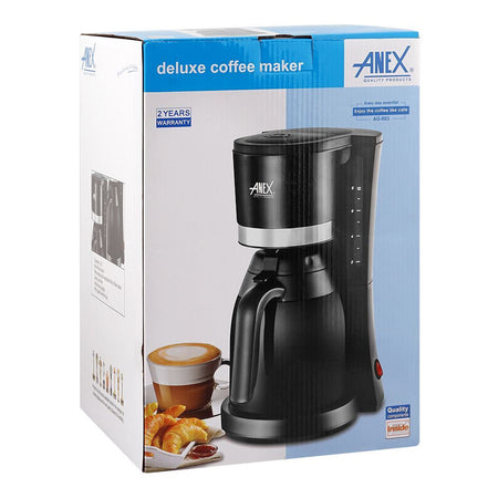 Anex Deluxe Coffee Maker, 800W, 220-240V, 1.1 Liter Capacity, Black, AG-803 - Image 3
