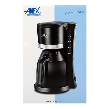 Anex Deluxe Coffee Maker, 800W, 220-240V, 1.1 Liter Capacity, Black, AG-803 - Image 4