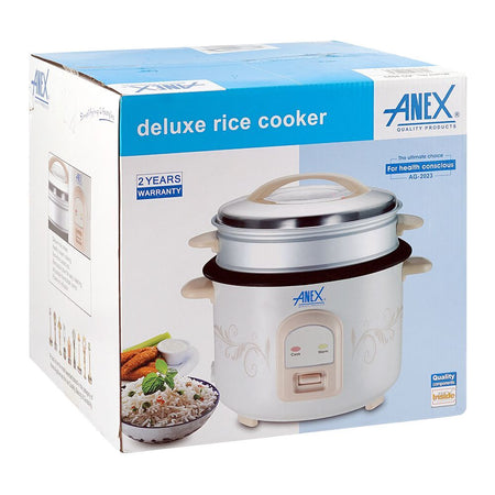 Anex Deluxe Rice Cooker, 900W, 220-240V, 2.2 Liters, AG-2023 - Image 2