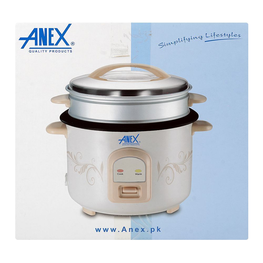 Anex Deluxe Rice Cooker, 900W, 220-240V, 2.2 Liters, AG-2023 - Image 3