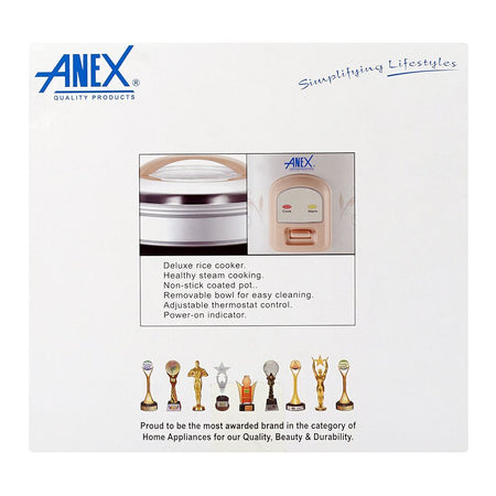 Anex Deluxe Rice Cooker, 900W, 220-240V, 2.2 Liters, AG-2023 - Image 4