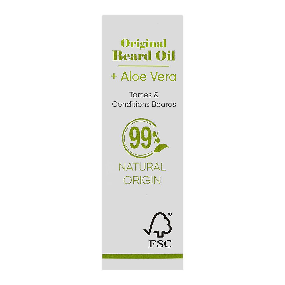 Bull Dog Skin Care Tames & Condition Original Beard Oil, Aloe Vera, Jojoba Seed Oil, 30ml - Image 2