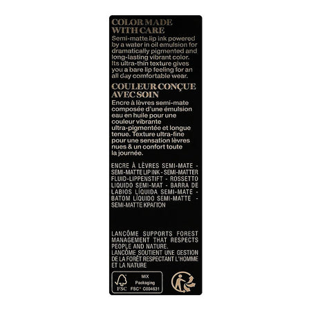 Lancome Paris L'Absolu Rouge Drama Ink Semi-Matte Lip Ink, 888 French Idol, 6ml - Image 3