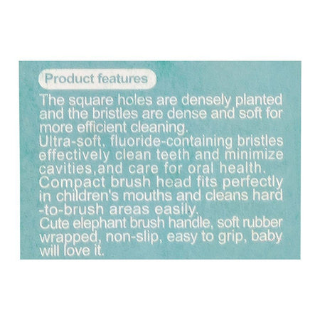 Mjz Kids Elephant Toothbrush, For 3 To 10 Years, Soft, 355 - Image 3