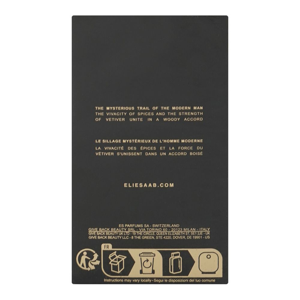 Elie Saab L'Homme, Eau De Parfum, For Men, 100ml - Image 3