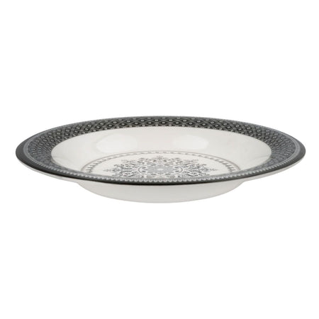 Sky Melamine Deep Plate, New Black, 8 Inch - Main Image