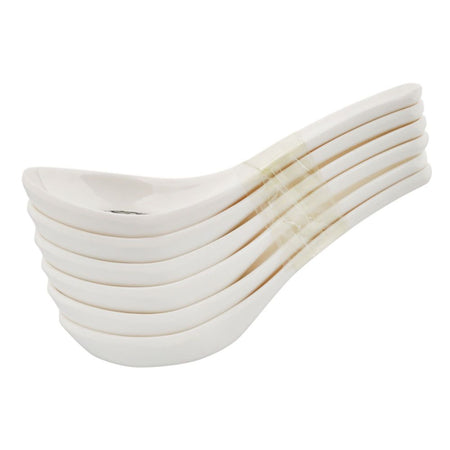 Sky Melamine Soup Spoon, New Black, 6-Pack - Image 2