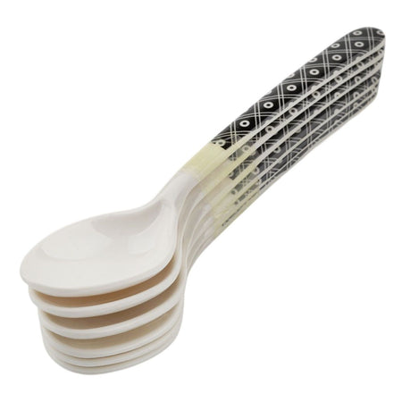 Sky Melamine Dinner Spoon, New Black, 6-Pack - Main Image
