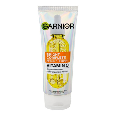 Garnier Bright Complete Vitamin C Serum Cleanser, Citric Acid, For All Skin Tones, 100ml - Main Image
