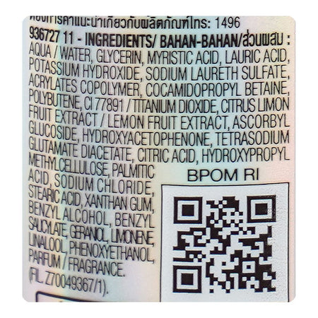 Garnier Bright Complete Vitamin C Serum Cleanser, Citric Acid, For All Skin Tones, 100ml - Image 3
