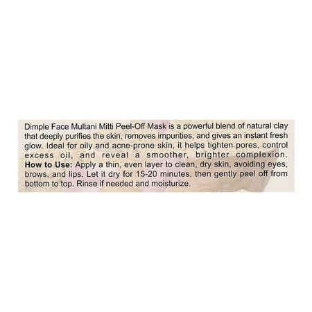 Dimple Face Natural Glow Multani Mitti Powder, Rose + Menthol 100g, DF-120 - Image 3