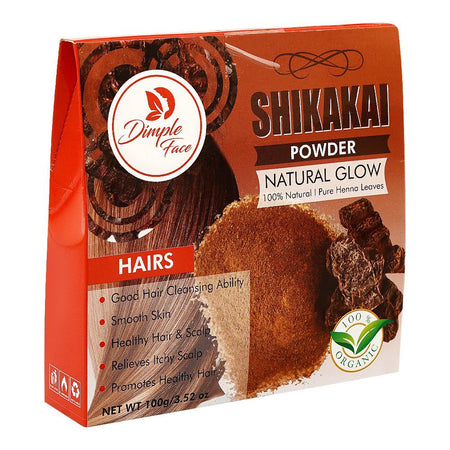 Dimple Face Natural Glow Shikakai Powder, 100g, DF-133 - Main Image