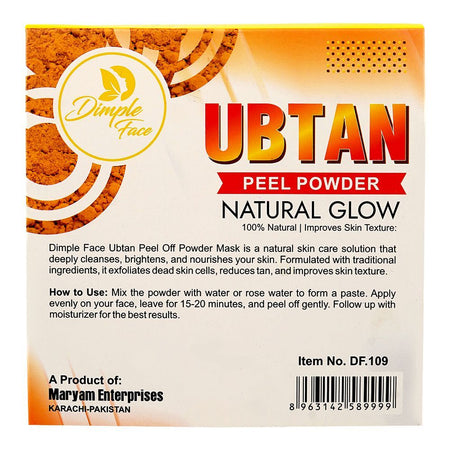 Dimple Face Natural Glow Ubtan Peel Powder, 100g, DF-109 - Image 2