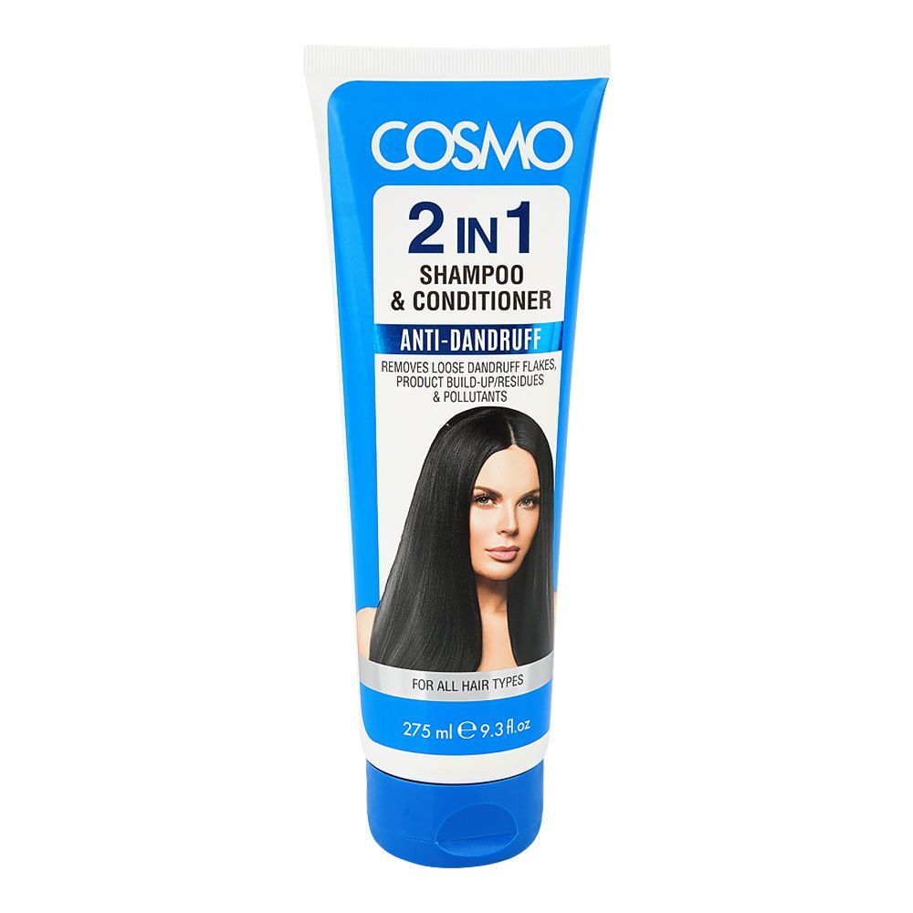 Cosmo Anti-Dandruff 2-In-1 Shampoo & Conditioner, For All Types Of Hair, 275ml - Main Image