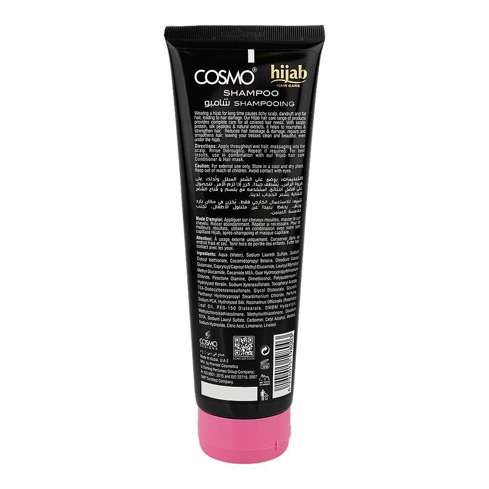 Cosmo Hijab Complete Care Shampoo, Citric Acid, For Covered Hair, 275ml - Image 2