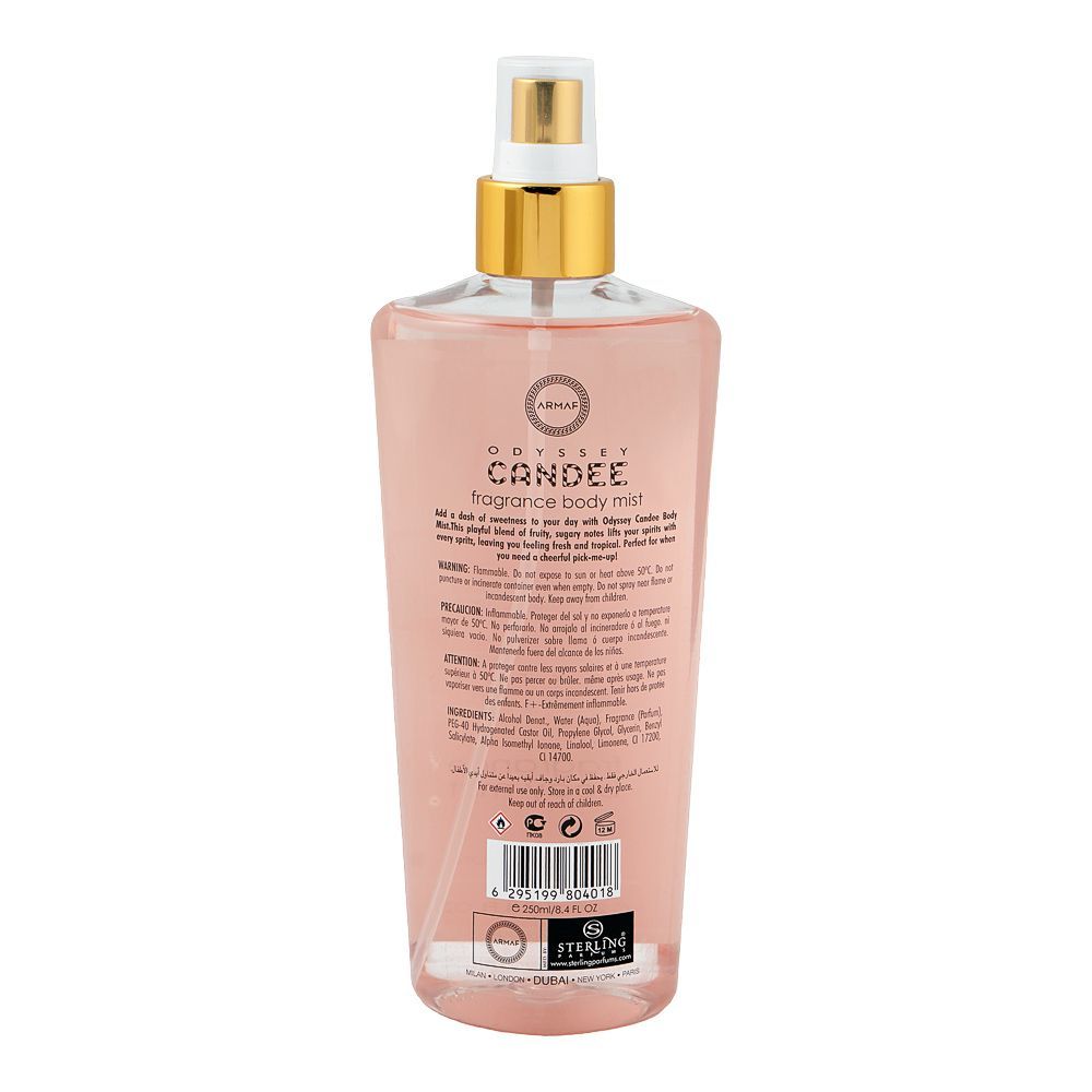 Armaf Odyssey Mandarin Candee Special Edition Fragrance Body Mist, For Women, 250ml - Image 2