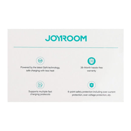Joyroom 30W 3-Port Gan Fast Charger, White, JR-TG6 - Image 6