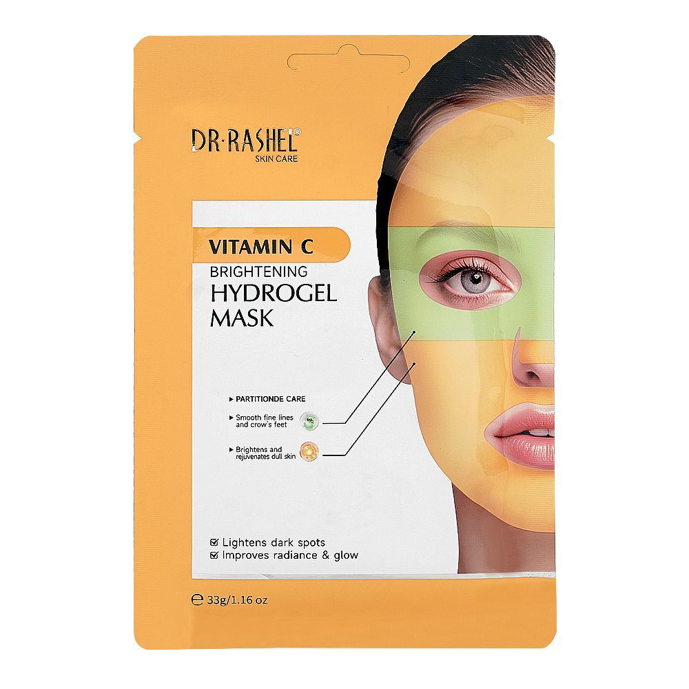 Dr. Rashel Vitamin C Brightening Hydro Gel Mask, Glycerin, Ascorbic Acid, For Radiant Skin, 33g - Main Image