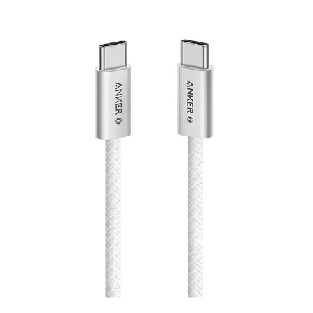 Anker Zolo 240W USB-C To USB-C Cable, 3.3ft, Braided White, A8060H21 - Main Image