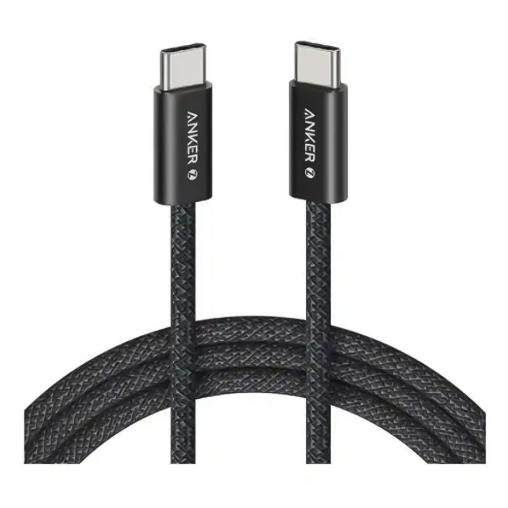 Anker Zolo 240W USB-C To USB-C Cable, 3.3ft, Braided Black, A8060H11 - Main Image