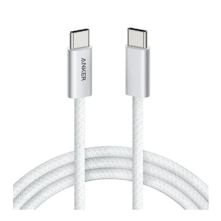 Anker Zolo 240W USB-C To USB-C Cable, 6ft, Braided White, A8060H22 - Main Image