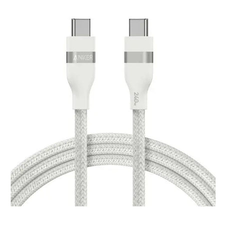 Anker 240W USB-C To USB-C Cable, 3ft, Upcycled Braided, White, A82E2H21 - Main Image