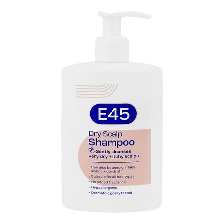 E45 Dry Scalp Shampoo, Fragrance & Soap Free, Citric Acid, For All Types Of Hair, 250ml - Main Image