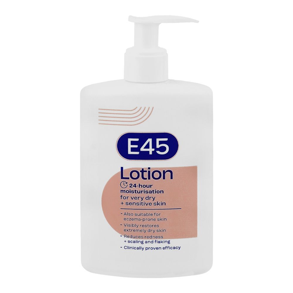 E45 24-Hour Moisturization Lotion, Suitable From Birth, For Very Dry & Sensitive Skin, 250ml - Main Image