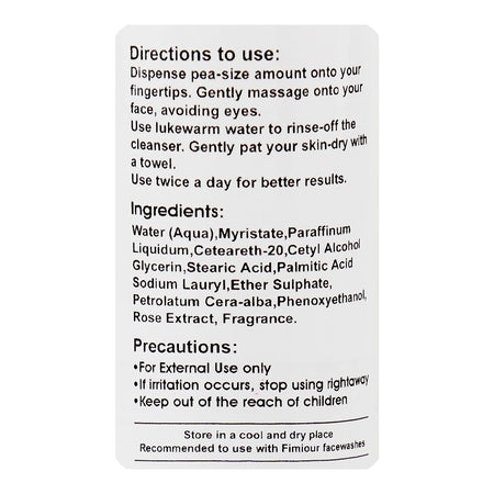 Elmore Fimiour Rose Cleansing Milk, For All Types Of Skin, 150ml - Image 3