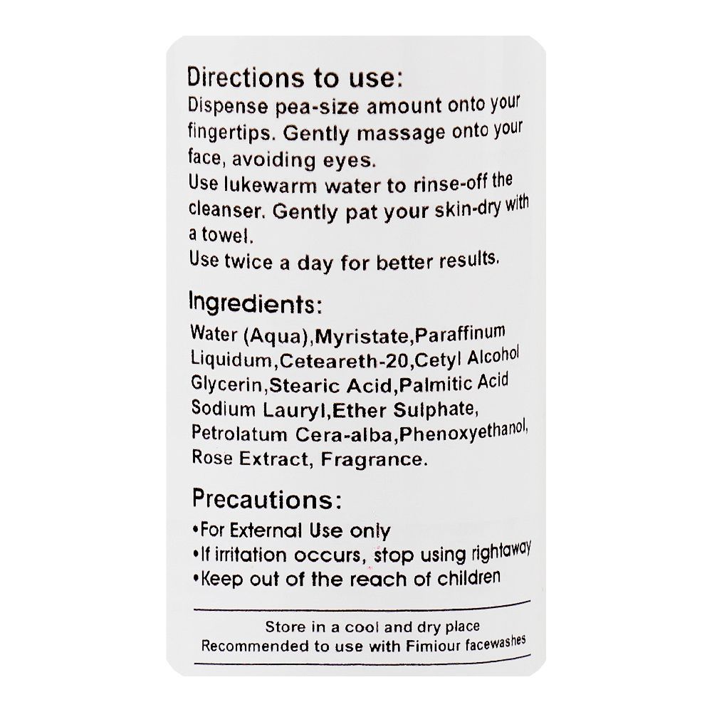 Elmore Fimiour Rose Cleansing Milk, For All Types Of Skin, 150ml - Image 3