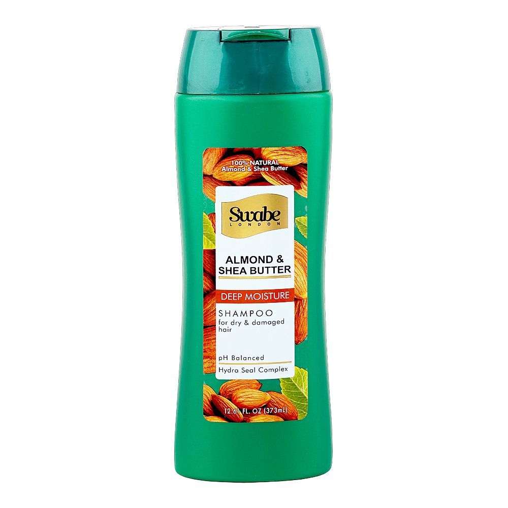 Swabe Almond & Shea Butter Deep Moisture Shampoo, For Dry & Damaged Hair, 373ml - Main Image