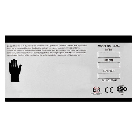 Unique Nitrile Gloves Box, Large, 100-Pack - Image 2