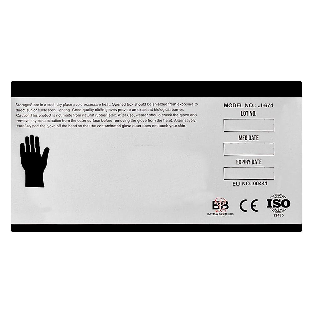 Unique Nitrile Gloves Box, Large, 100-Pack - Image 2