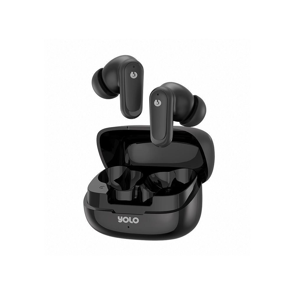 YOLO Yopod Echo True Wireless Earbuds, 30 Hours Play Time, Black - Main Image