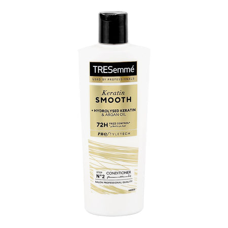 Tresemme Pro Style Tech Keratin Smooth Hydrolysed Keratin & Argan Oil Conditioner, Lactic Acid, Glycerin, For Frizzy Hair, 400ml - Main Image