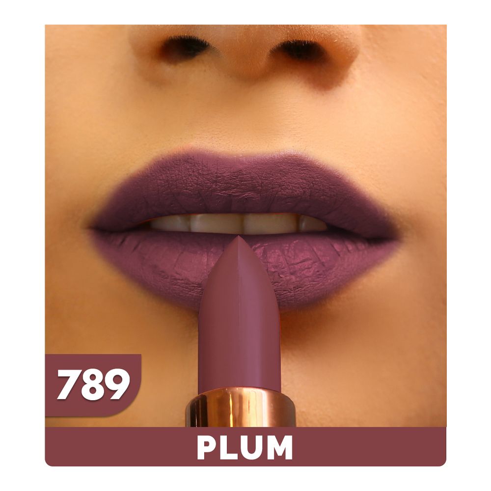 Sweet Face Super Matte Single Stroke Lipstick, 789 Plum - Main Image