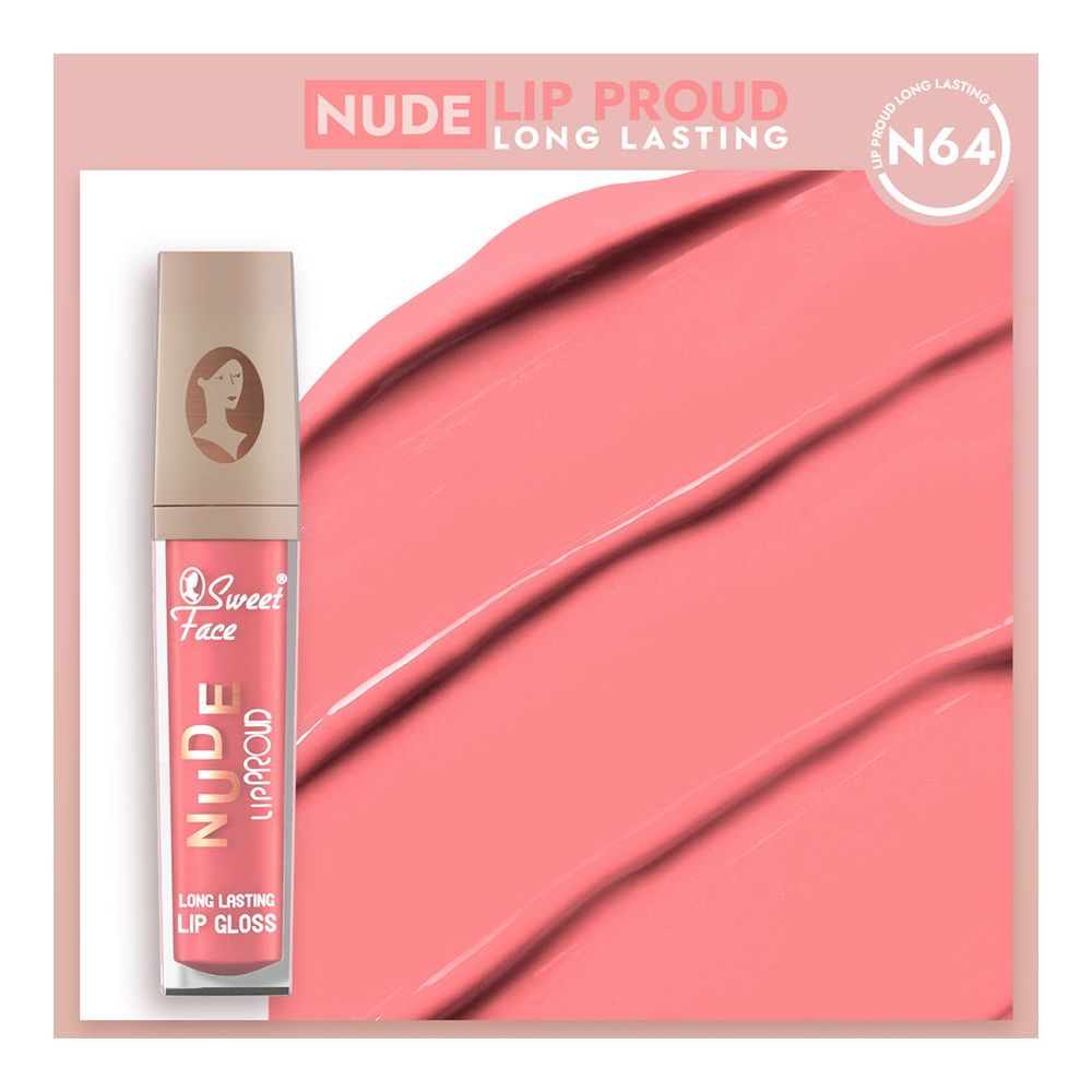 Sweet Face Nude Lip Proud Long Lasting Lip Gloss N-64 - Main Image