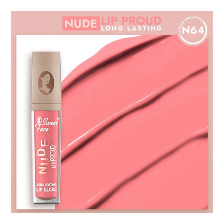 Sweet Face Nude Lip Proud Long Lasting Lip Gloss N-64 - Main Image