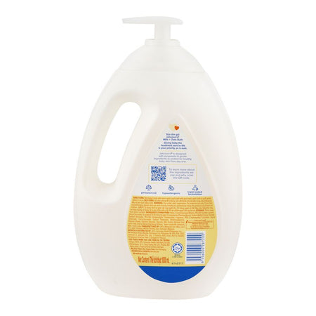 Johnson's Milk + Oats Bath, Paraben, Phthalates Free & Sulfates Free, 1000ml - Image 2