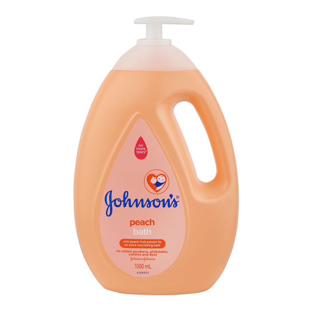 Johnson's Peach Bath, Phthalates Free & Sulfates Free, 1000ml - Main Image